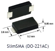 Mechanical Drawing - Vishay Semiconductors eSMP® Package Evolution